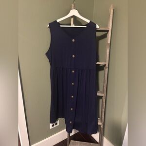 Navy Blue Casual Dress